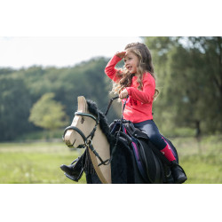 Polo à manches longues enfant Aymee HKM Rose