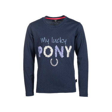 Polo à manches longues enfant Aymee HKM Bleu foncé