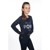 Polo à manches longues enfant Aymee HKM Rose