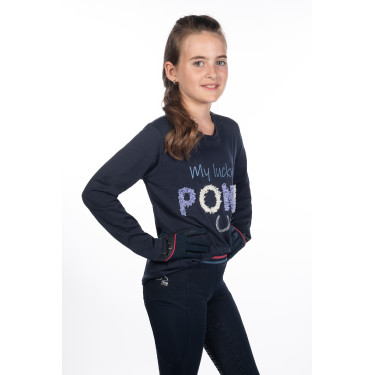 Polo à manches longues enfant Aymee HKM Bleu foncé
