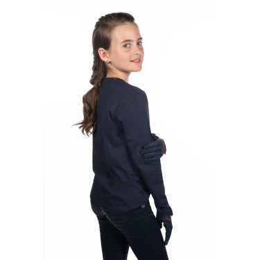 Polo à manches longues enfant Aymee HKM Bleu foncé