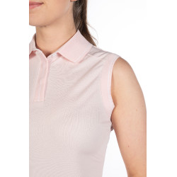 Polo femme Catherine sans manches HKM Rose clair Polo femme Catherine sans manches HKM Rose clair