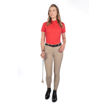 Polo femme Elisa HKM Rouge Polo femme Elisa HKM Rouge