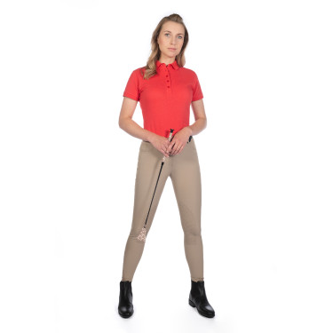 Polo femme Elisa HKM Rouge Polo femme Elisa HKM Rouge