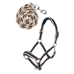 Set de licol mousqueton Kopenhagen HKM Noir