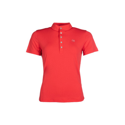 T-shirt fonctionnel femme Aruba manches courtes HKM Rouge