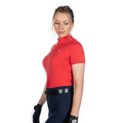 T-shirt fonctionnel femme Aruba manches courtes HKM Rouge