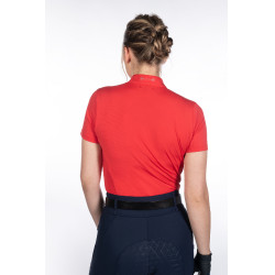 T-shirt fonctionnel femme Aruba manches courtes HKM Rouge