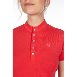 T-shirt fonctionnel femme Aruba manches courtes HKM Rouge