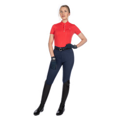 T-shirt fonctionnel femme Aruba manches courtes HKM Rouge