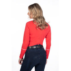 T-shirt fonctionnel femme Aruba manches longues HKM Rouge T-shirt fonctionnel femme Aruba manches longues HKM Rouge