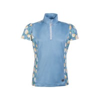 T-shirt fonctionnel Austin Kids HKM Jaune clair / bleu ciel