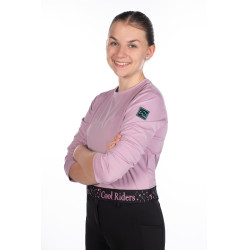 T-shirt fonctionnel enfant Hailey HKM Lilas clair Rose