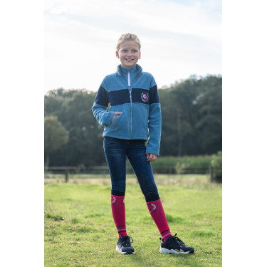 Veste en polaire enfant Aymee HKM Bleu gris