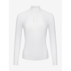 Polo de concours Emily LeMieux manches longues Blanc Polo de concours Emily LeMieux manches longues Blanc