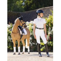Polo de concours Eva LeMieux Young Rider manches courtes Blanc ancien modèle
