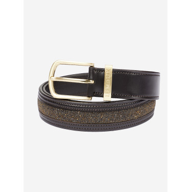 Ceinture LeMieux Crystal Insert Marron