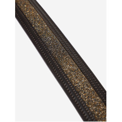 Ceinture LeMieux Crystal Insert Marron