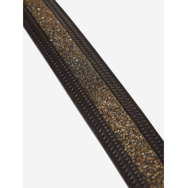 Ceinture LeMieux Crystal Insert Marron