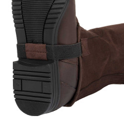 Mini-Chaps en Tissu Synthétique Amara Umbria Equitazione Marron foncé Mini-Chaps en Tissu Synthétique Amara Umbria Equitazione Marron foncé
