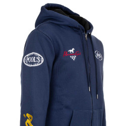 Veste à Capuche Unisexe Multilogo Pool's Marine Bleu marine Veste à Capuche Unisexe Multilogo Pool's Marine Bleu marine