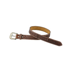 Ceinture Western en Cuir avec Gravure Mixte Pool's