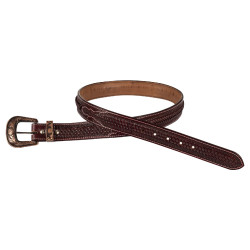 Ceinture Western Gravée avec Boucle en Cuivre et Zinc Pool's