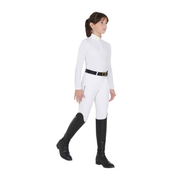 Polo Fille à Manches Longues Equestro Warm+ Equestro Polo Fille à Manches Longues Equestro Warm+ Equestro
