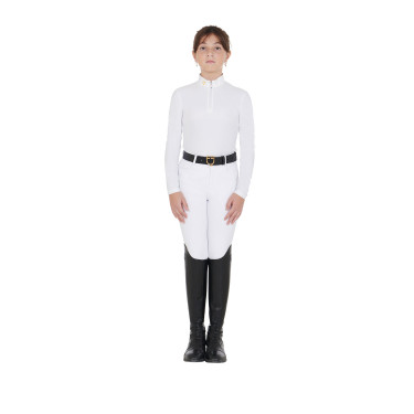 Polo Fille à Manches Longues Equestro Warm+ Equestro Polo Fille à Manches Longues Equestro Warm+ Equestro