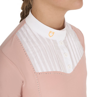 Polo de concours Fille avec Strass Equestro Polo de concours Fille avec Strass Equestro