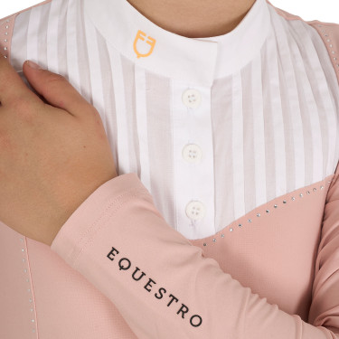 Polo de concours Fille avec Strass Equestro Polo de concours Fille avec Strass Equestro