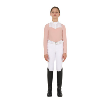 Polo de concours Fille avec Strass Equestro Polo de concours Fille avec Strass Equestro