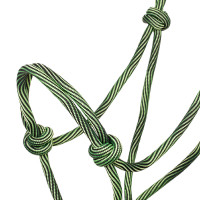 Licol Corde Nouée Réglable Waves Design 8mm Pool's Citron / noir Jaune