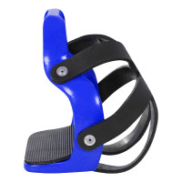 Étriers en Aluminium Coloré avec Cage d'Orteil Umbria Equitazione Bleu royal