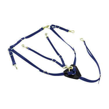 Collier de chasse en Biothane avec Martingale Lakota Marine Bleu marine