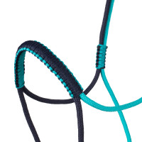 Licol Tressé avec Décorations Pool's Bleu sarcelle / marine Licol Tressé avec Décorations Pool's Bleu sarcelle / marine