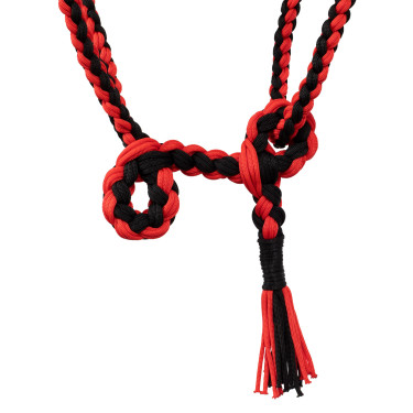 Licol en Nylon Tressé Pool's Noir / rouge