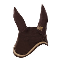 Bonnet Poney en Coton avec Passepoil Contrastant Supreme Bordeaux / noir