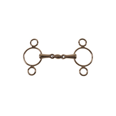 Mors à Olive en Inox avec Double Articulation Umbria Equitazione Mors à Olive en Inox avec Double Articulation Umbria Equitazione