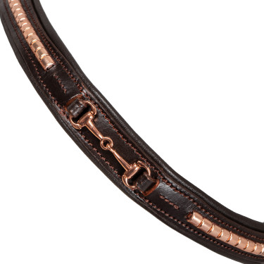 Bridon Anglais avec Décoration de Mors Rose Gold Supreme Bridon Anglais avec Décoration de Mors Rose Gold Supreme