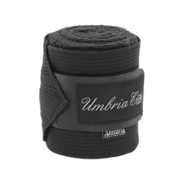 Bandes de Travail en Polaire et Élastique par 4 Umbria Equitazione Noir Bandes de Travail en Polaire et Élastique par 4 Umbria Equitazione Noir