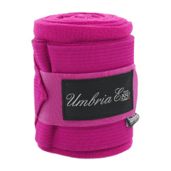 Bandes de Travail en Polaire et Élastique par 4 Umbria Equitazione Fuchsia Rose
