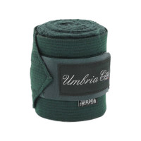 Bandes de Travail en Polaire et Élastique par 4 Umbria Equitazione Vert chasseur