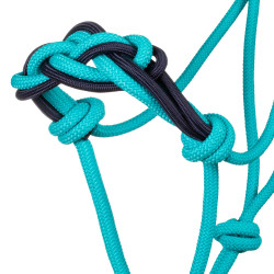 Licol avec Corde Tressée sur le Nez Pool's Bleu sarcelle / marine