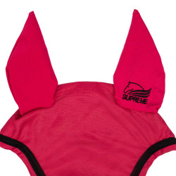 Bonnet Anti-Mouches en Coton Supreme Fuchsia / noir Rose