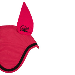 Bonnet Anti-Mouches en Coton Supreme Fuchsia / noir Rose