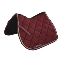 Tapis de Selle Matelassé Jumping Supreme Bordeaux / gris clair
