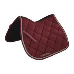 Tapis de Selle Matelassé Jumping Supreme Bordeaux / gris clair