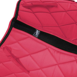 Tapis de Selle Matelassé Jumping Supreme Fuchsia / noir Rose