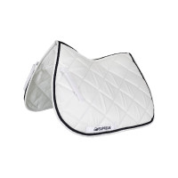 Tapis de Selle Matelassé Jumping Supreme Blanc / marine